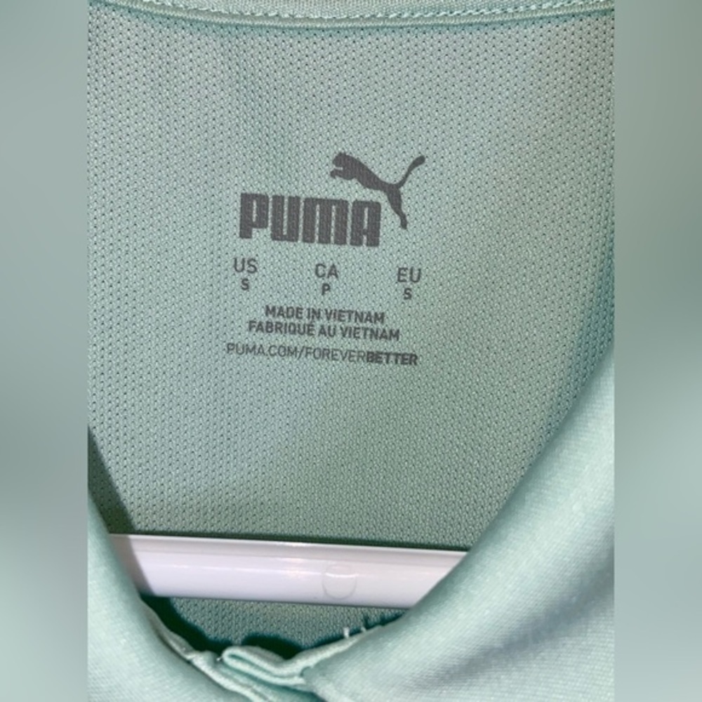 PUMA sports sleeveless golf polo size small - Mint - Picture 7 of 13